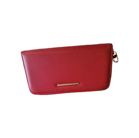 Boutique 3Pcs Handbags Set (NEW) Purse Crossbody & Wallet Vibrant Red - Picture 5 of 8